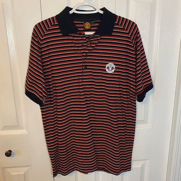 🇬🇧 RARE FIND! 🇬🇧 Manchester United official men’s polo shirt - VINTAGE - Picture 1 of 6